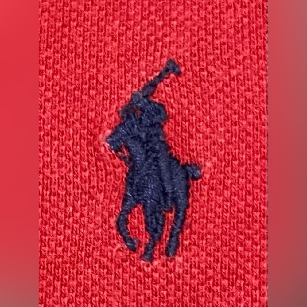 Polo by Ralph Lauren Mens XXL Red Golf Shirt Classic Preppy Fall 90s Minimalism - Picture 3 of 10